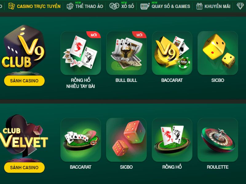 Casino trực tuyến - lựa chọn hàng đầu của người chơi tại nhà cái